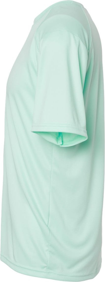 Left View of Mint Green Islander Performance T-Shirt - 200