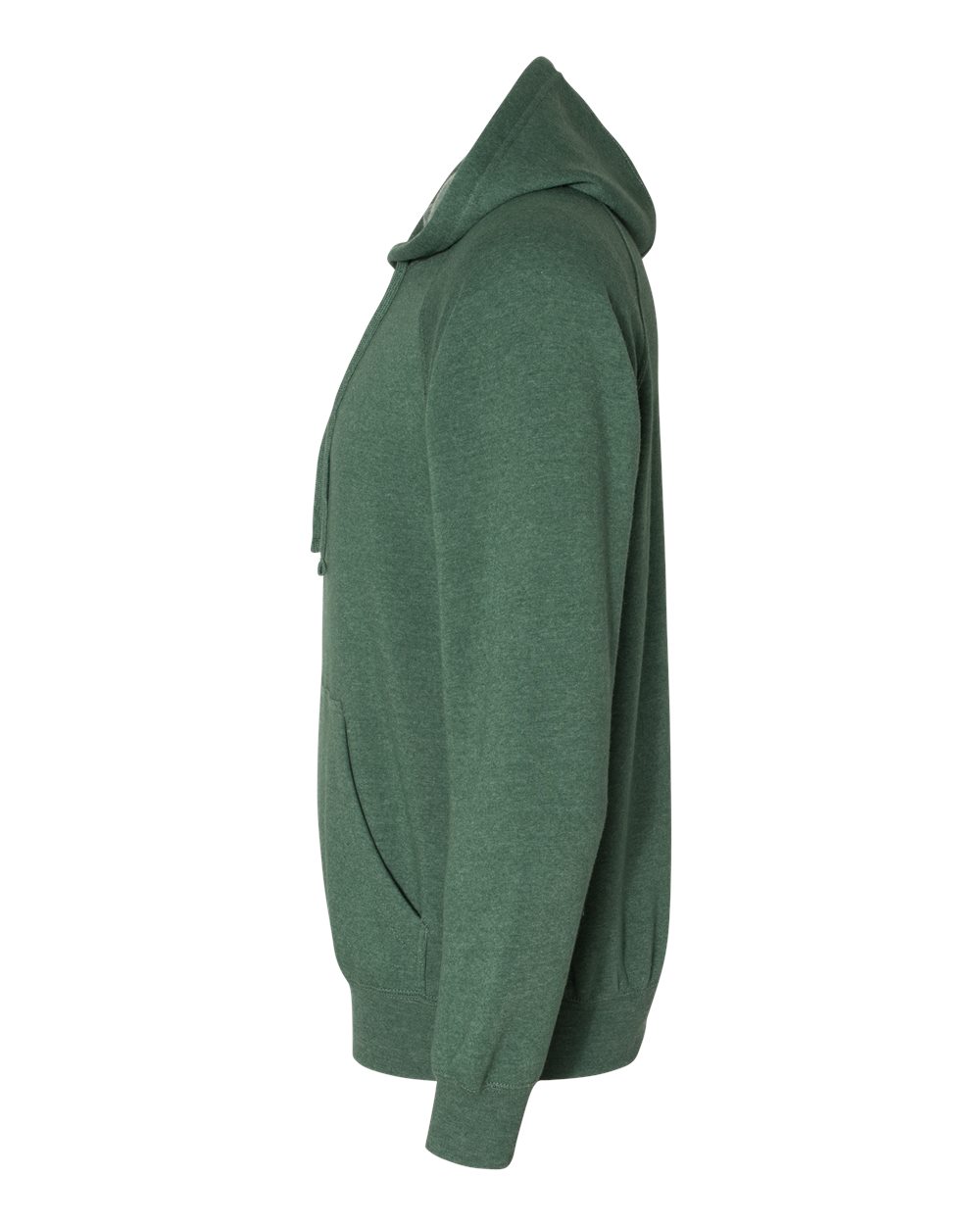 Left View of Moss Special Blend Raglan Hooded Sweatshirt - PRM33SBP