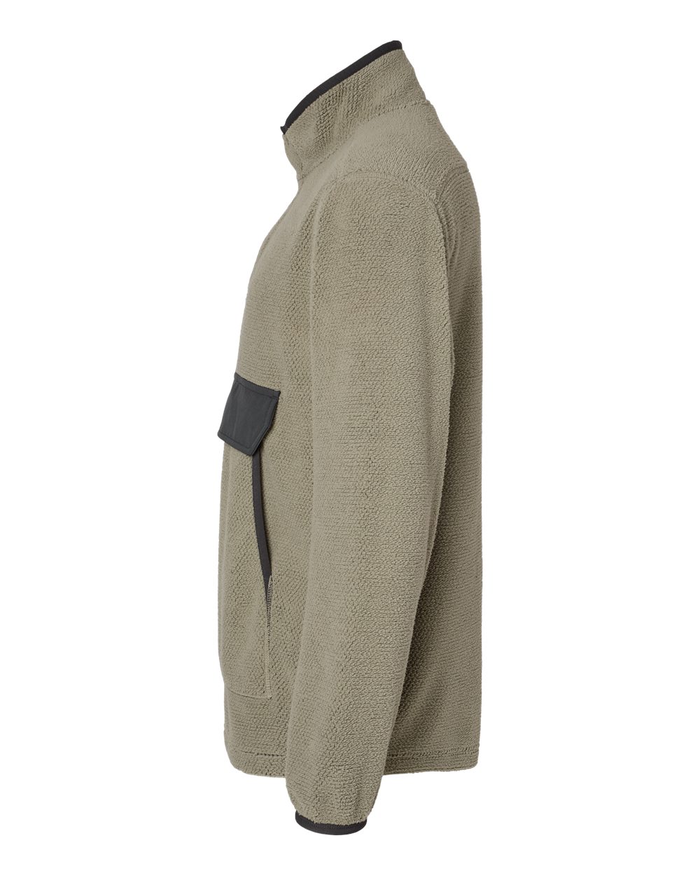 Left View of Moss Timber Mountain Fleece Pullover - 7356