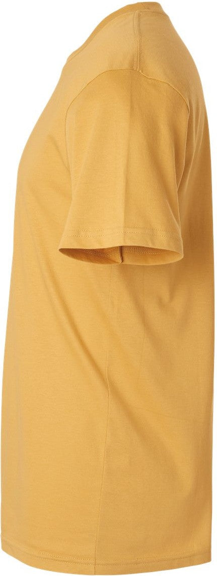 Left View of Mustard Fine Jersey Tee - 2001
