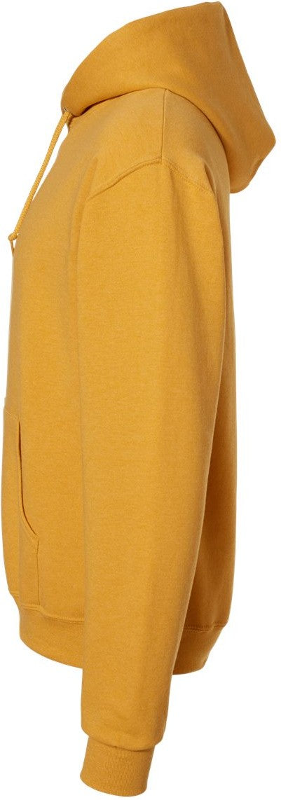 Left View of Mustard Heather NuBlend® Hooded Sweatshirt - 996MR