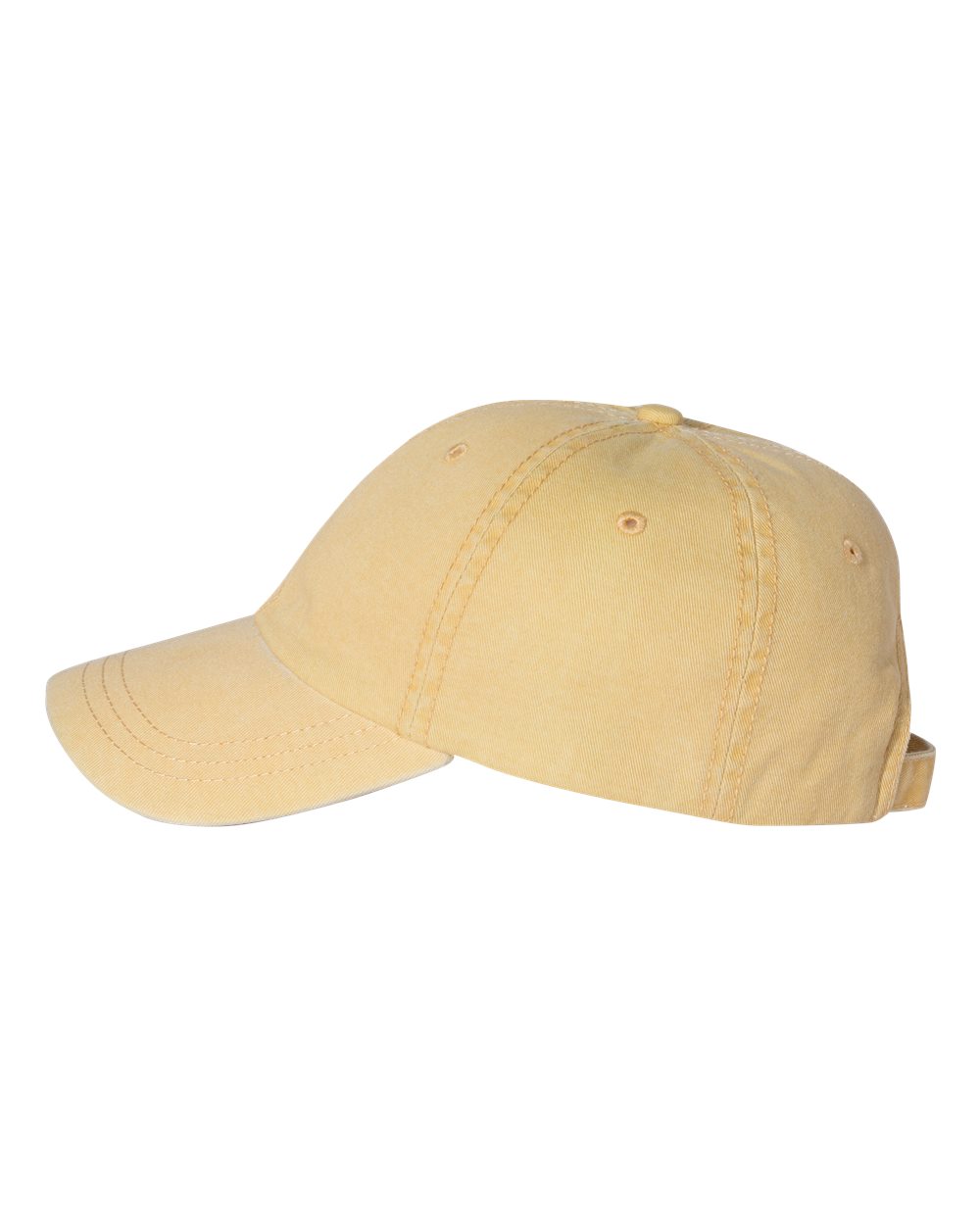 Left View of Mustard Pigment-Dyed Cap - SP500