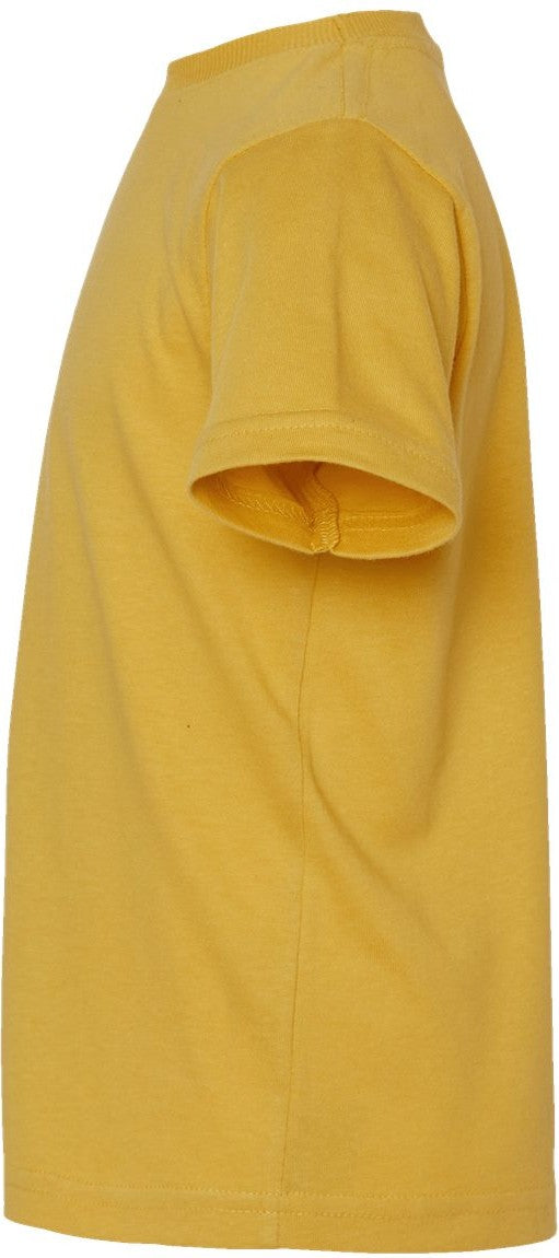 Left View of Mustard Toddler Fine Jersey Tee - 3321
