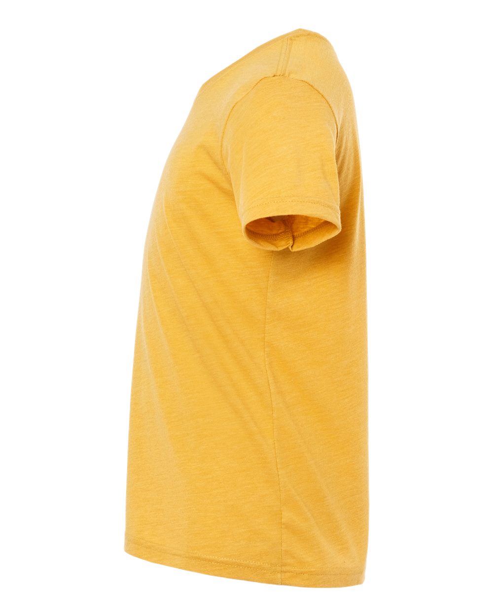 Left View of Mustard Triblend Youth Triblend Tee - 3413Y