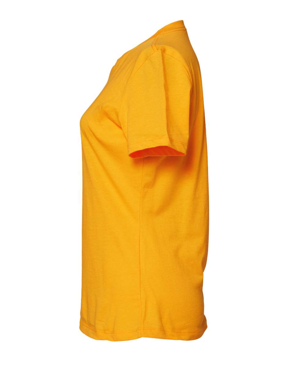 Left View of Mustard Women’s Relaxed Jersey Tee - 6400