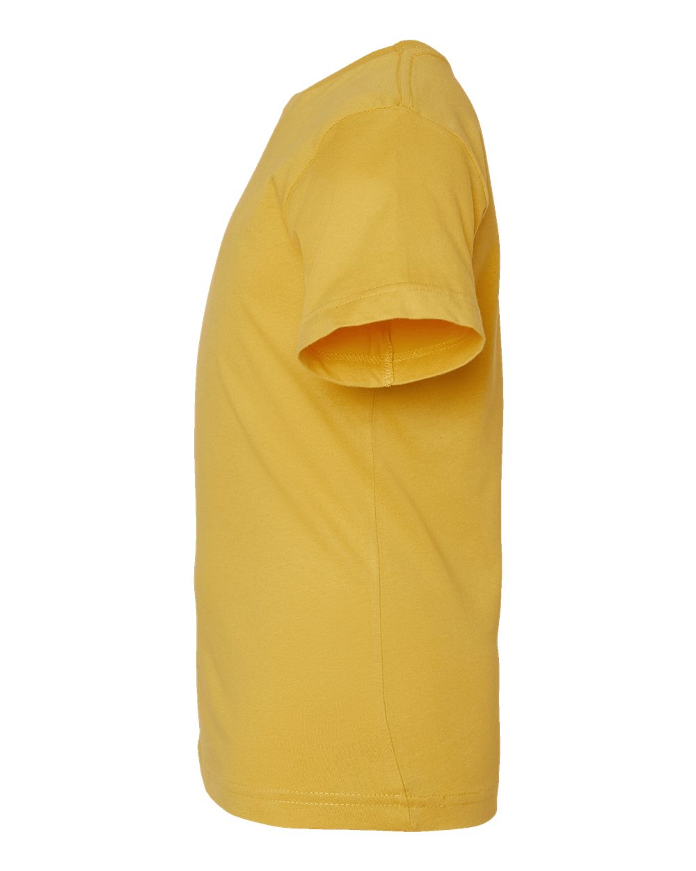 Left View of Mustard Youth Fine Jersey Tee - 6101