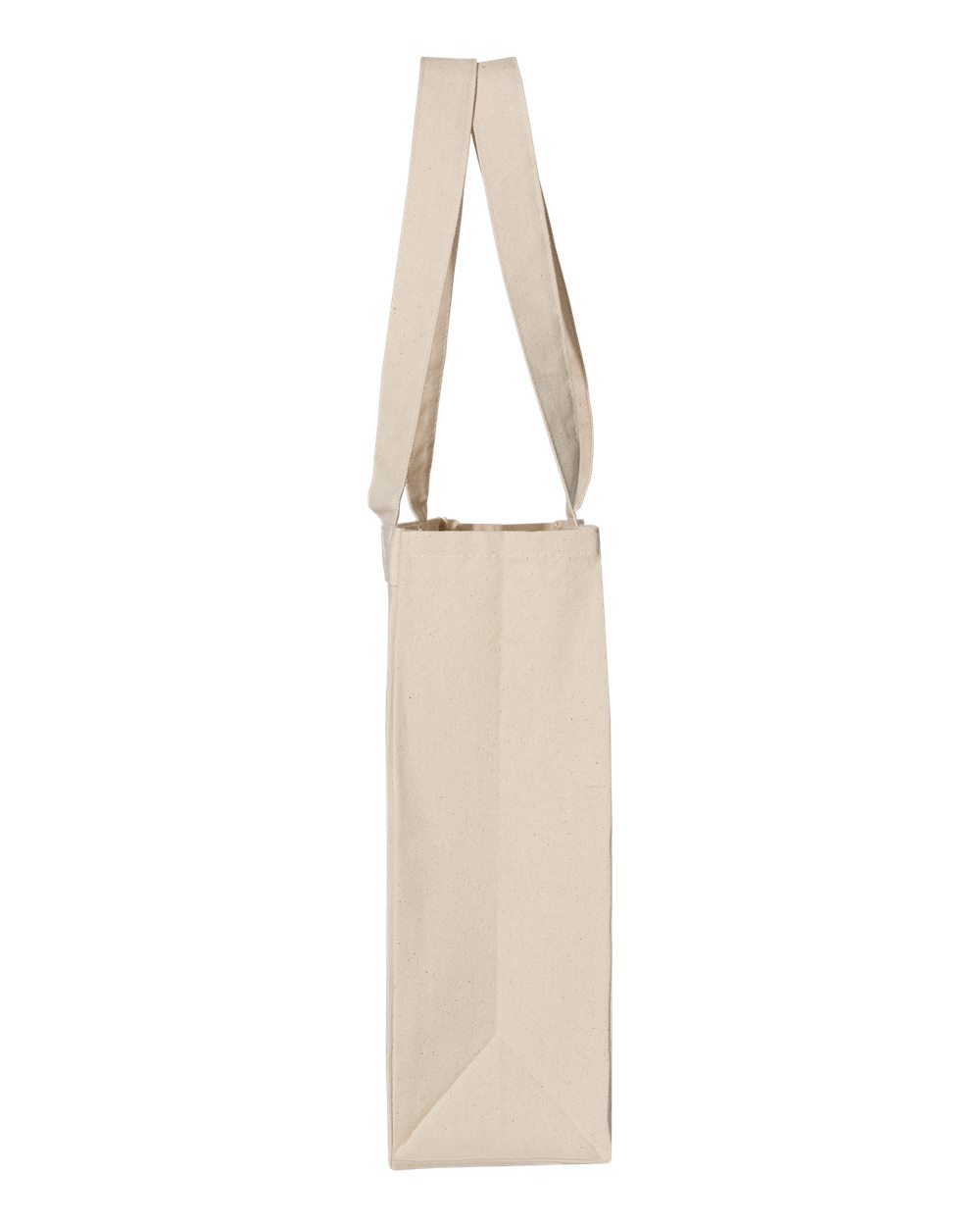 Left View of Natural 12L Gussetted Shopping Bag - Q1000
