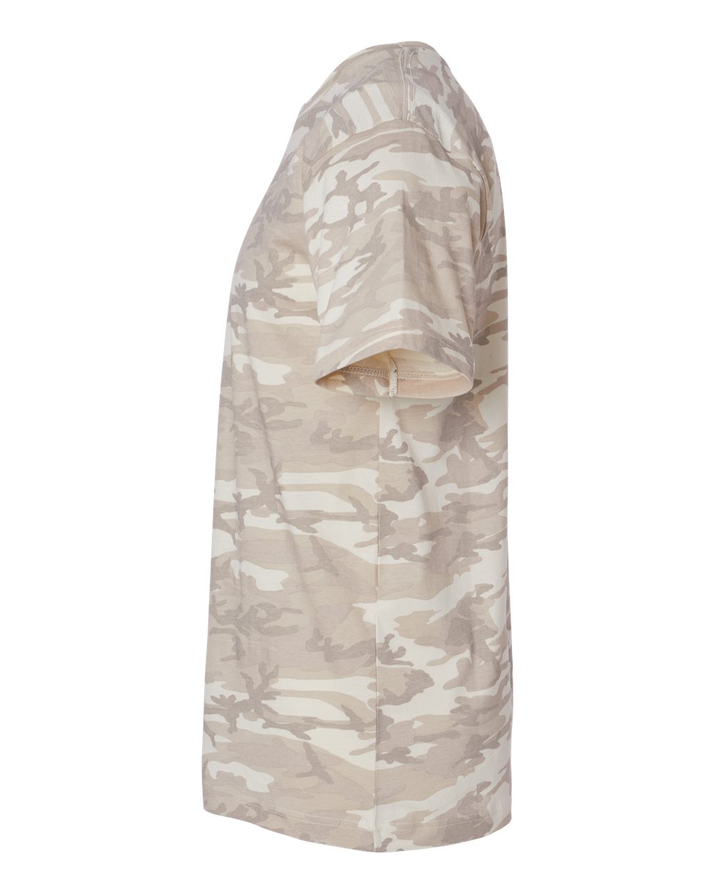 Left View of Natural Camo Fine Jersey Tee - 6901