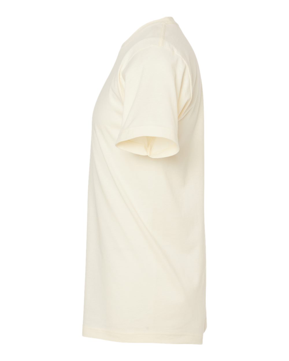 Left View of Natural Fine Jersey T-Shirt - 202