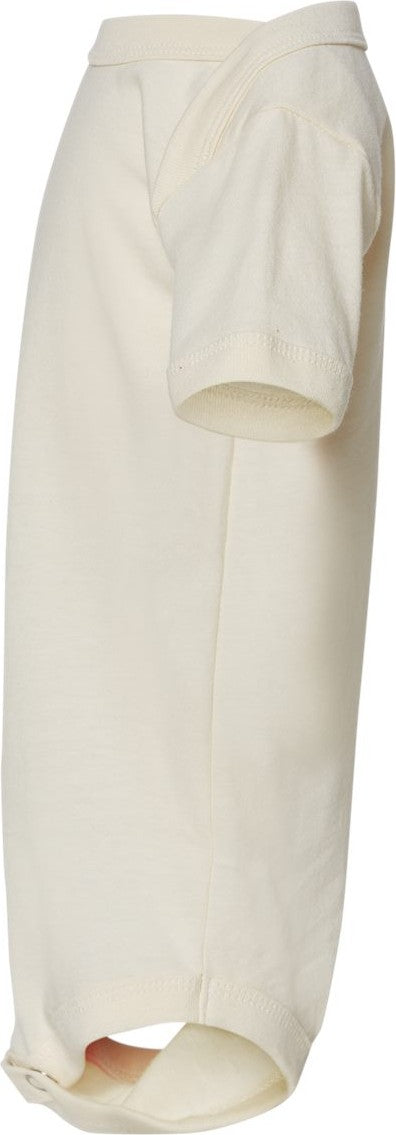 Left View of Natural Infant Jersey One Piece - 100B