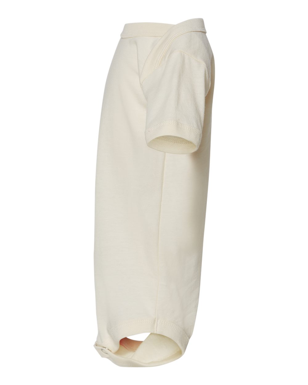 Left View of Natural Infant Jersey One Piece - 100B