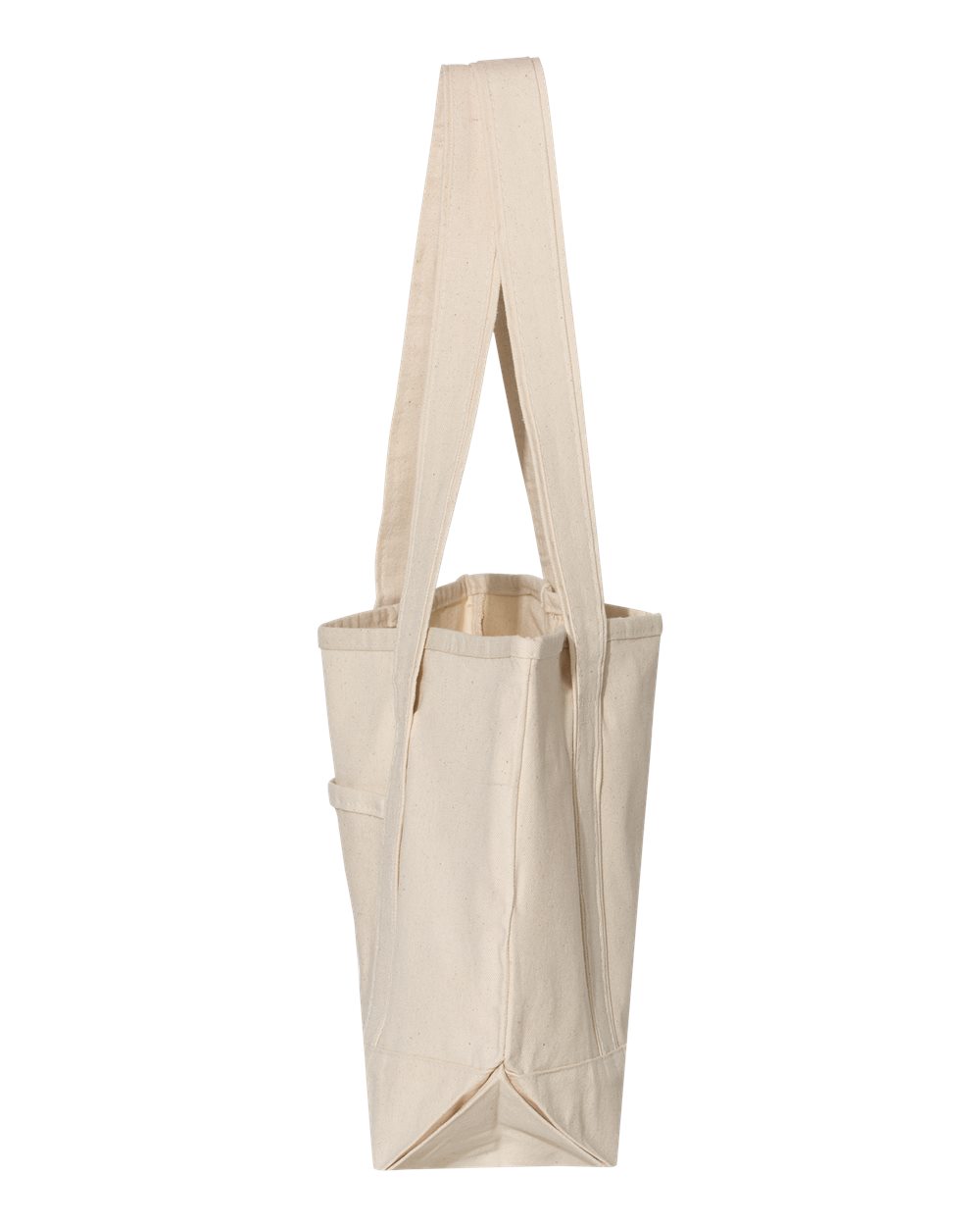 Left View of Natural/ Natural 20L Small Deluxe Tote - Q125800