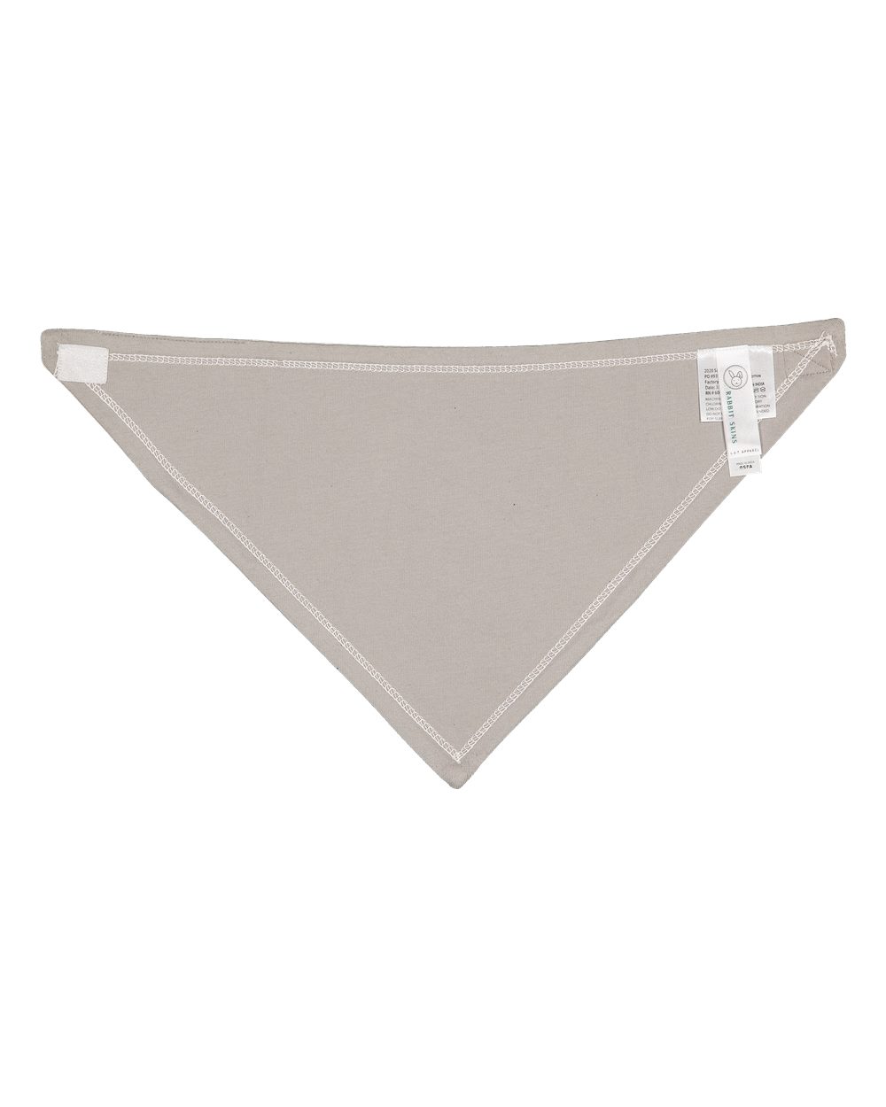 Left View of Natural/ Titanium Premium Jersey Bandana Bib - 1012