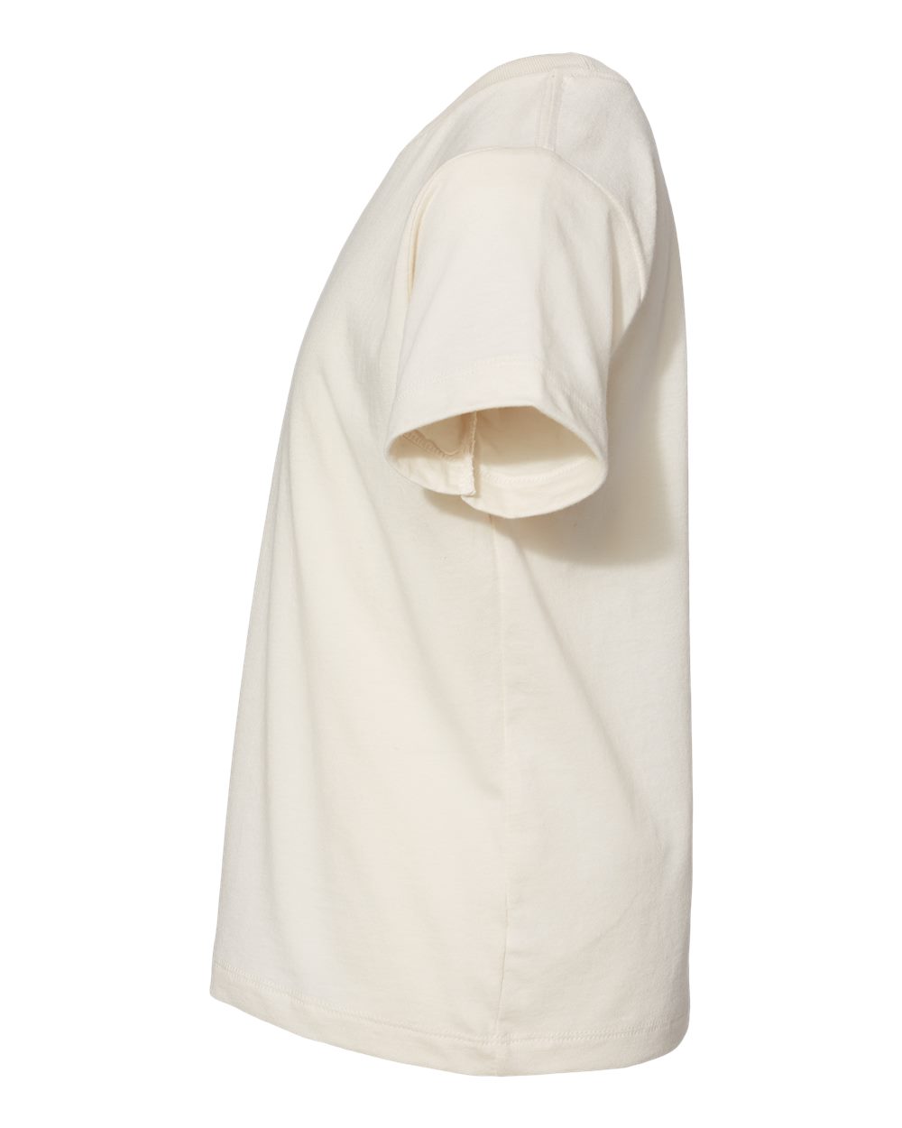 Left View of Natural Toddler Jersey Tee - 3001T