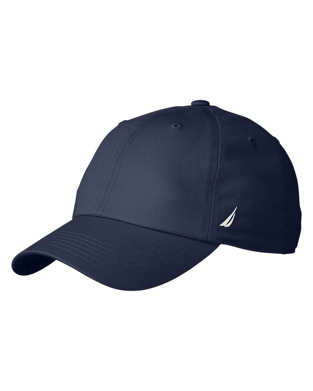 Left View of Nautica Navy J-Class Baseball Cap - N17606
