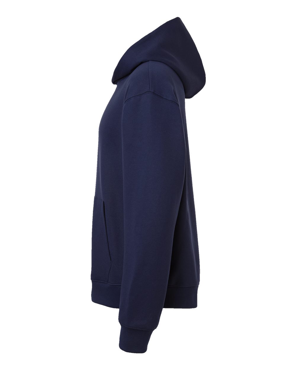 Left View of Navy 10 oz. Heavyweight Hoodie - 4719