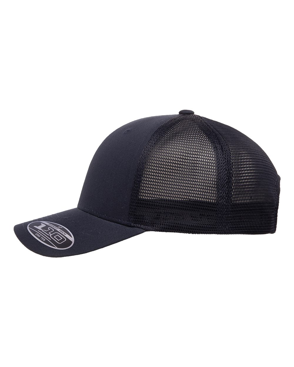 Left View of Navy 110® Mesh-Back Cap - 110M