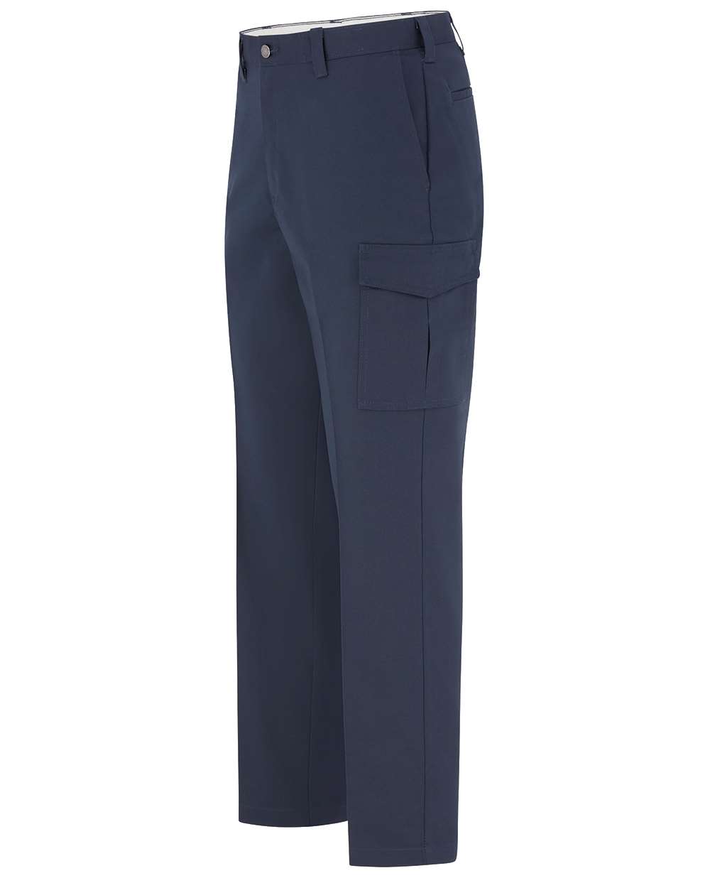 Left View of Navy - 37 Unhemmed Premium Ultimate Cargo Pants - Extended Sizes - LP53EXT