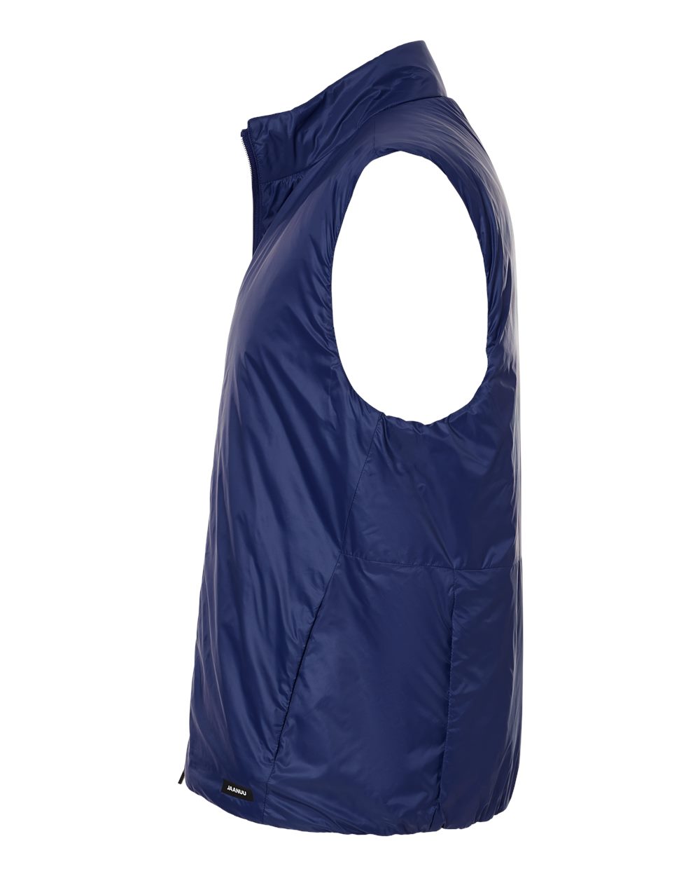 Left View of Navy Blue Phantom Insulated Vest - M60004