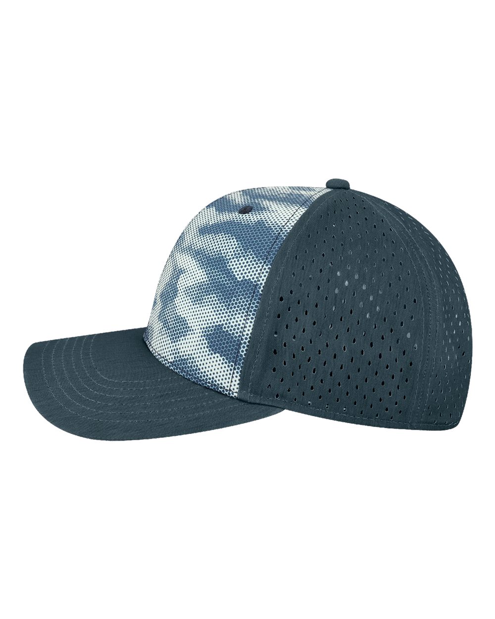 Left View of Navy Camo Dots Reclaim Mid-Pro Adjustable Cap - REMPA