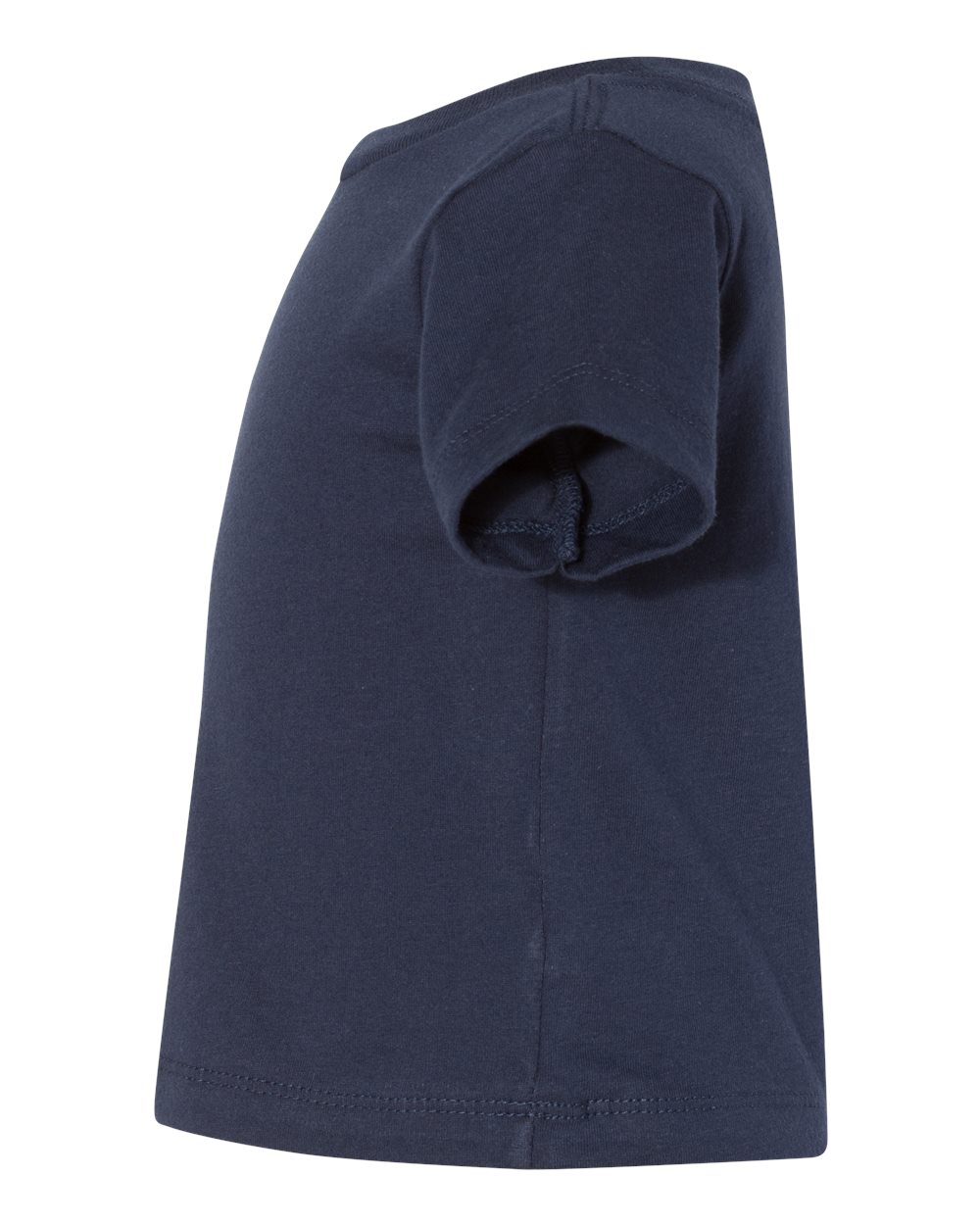 Left View of Navy Infant Jersey Tee - 3001B