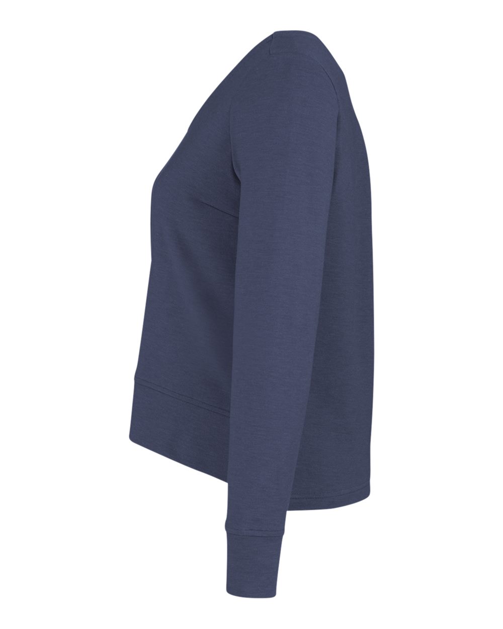 Left View of Navy Melange Women's New Classics® Charleston Pullover - DG482W