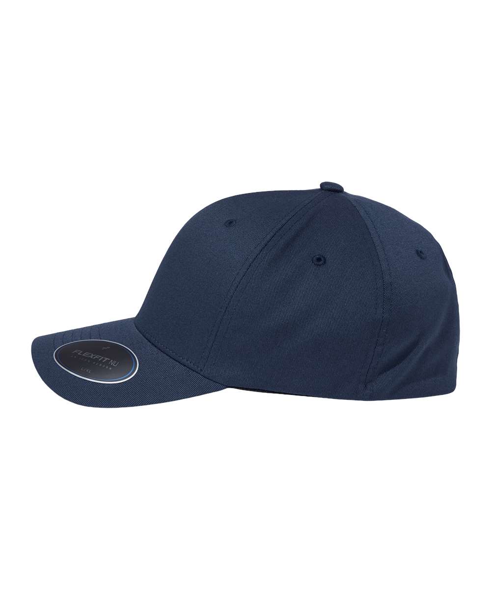 Left View of Navy NU® Cap - 6100NU