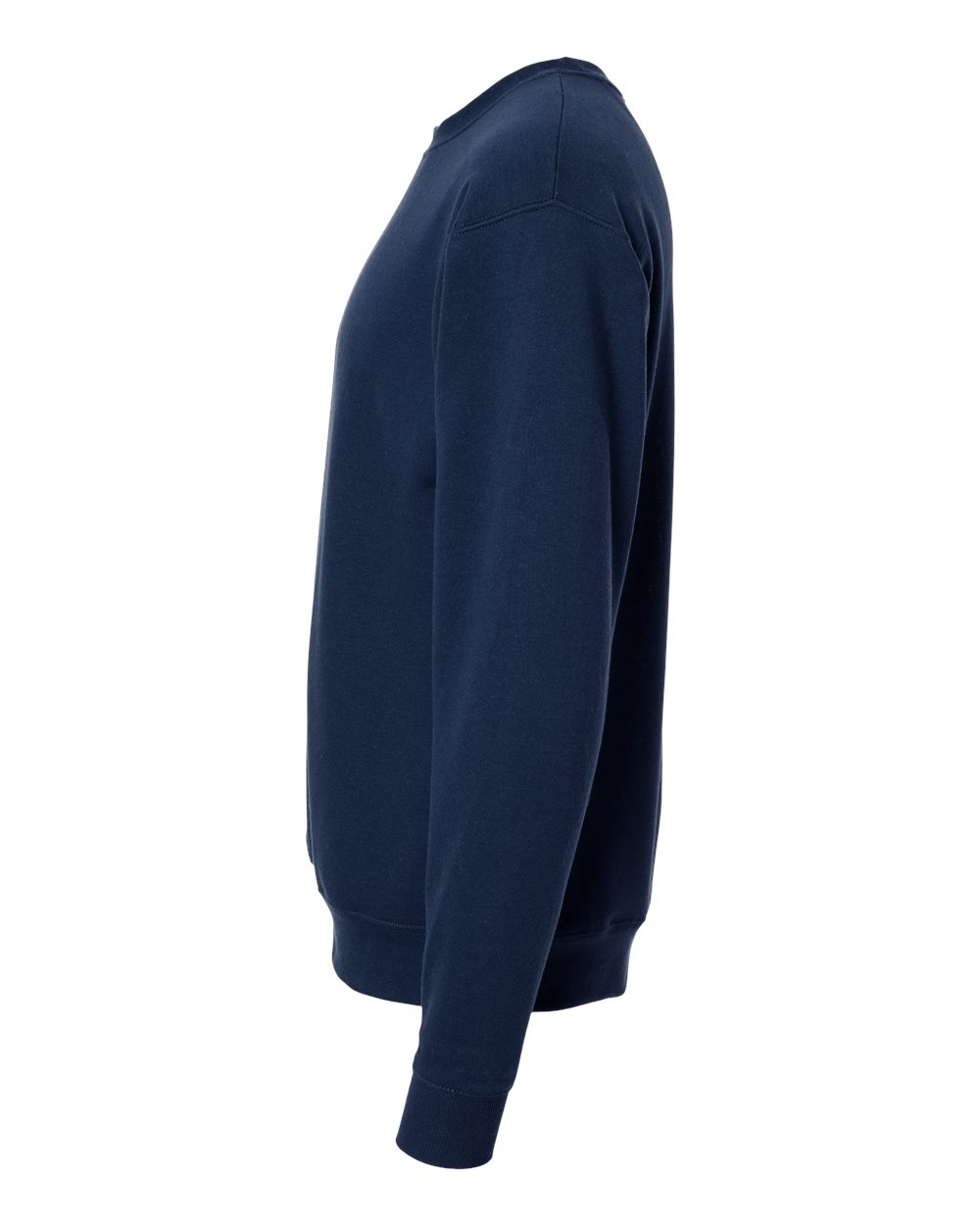 Left View of Navy Perfect Sweats Crewneck Sweatshirt - RS160