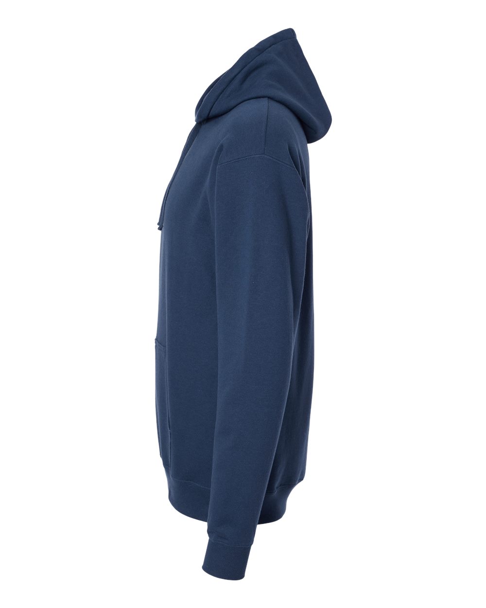 Left View of Navy Perfect Sweats Hooded Sweatshirt - RS170