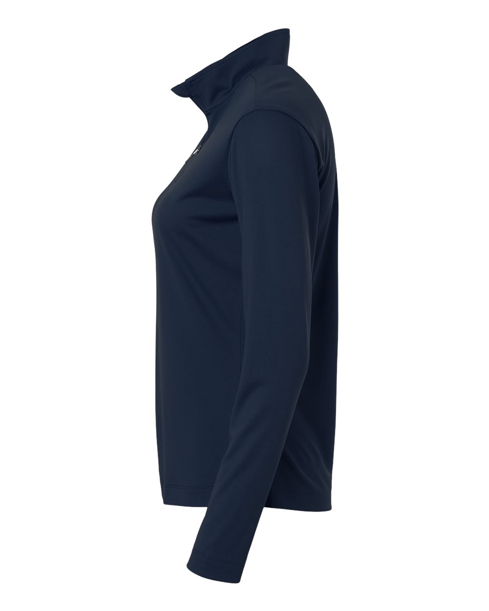 Left View of Navy Pro-Lock Women's Performance Quarter-Zip Pullover - 41870L
