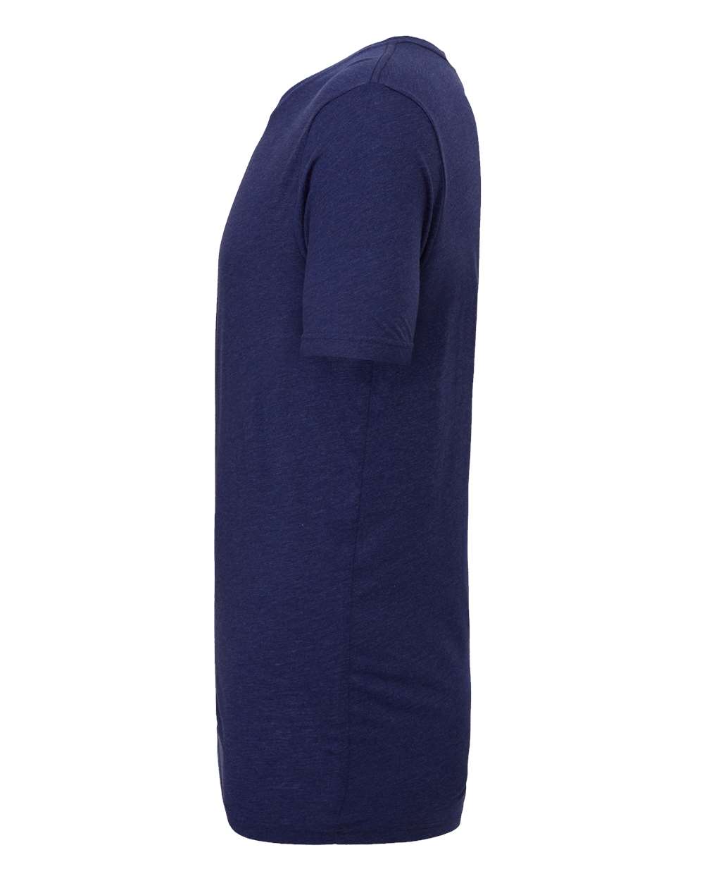Left View of Navy Triblend Triblend Tee - 3413