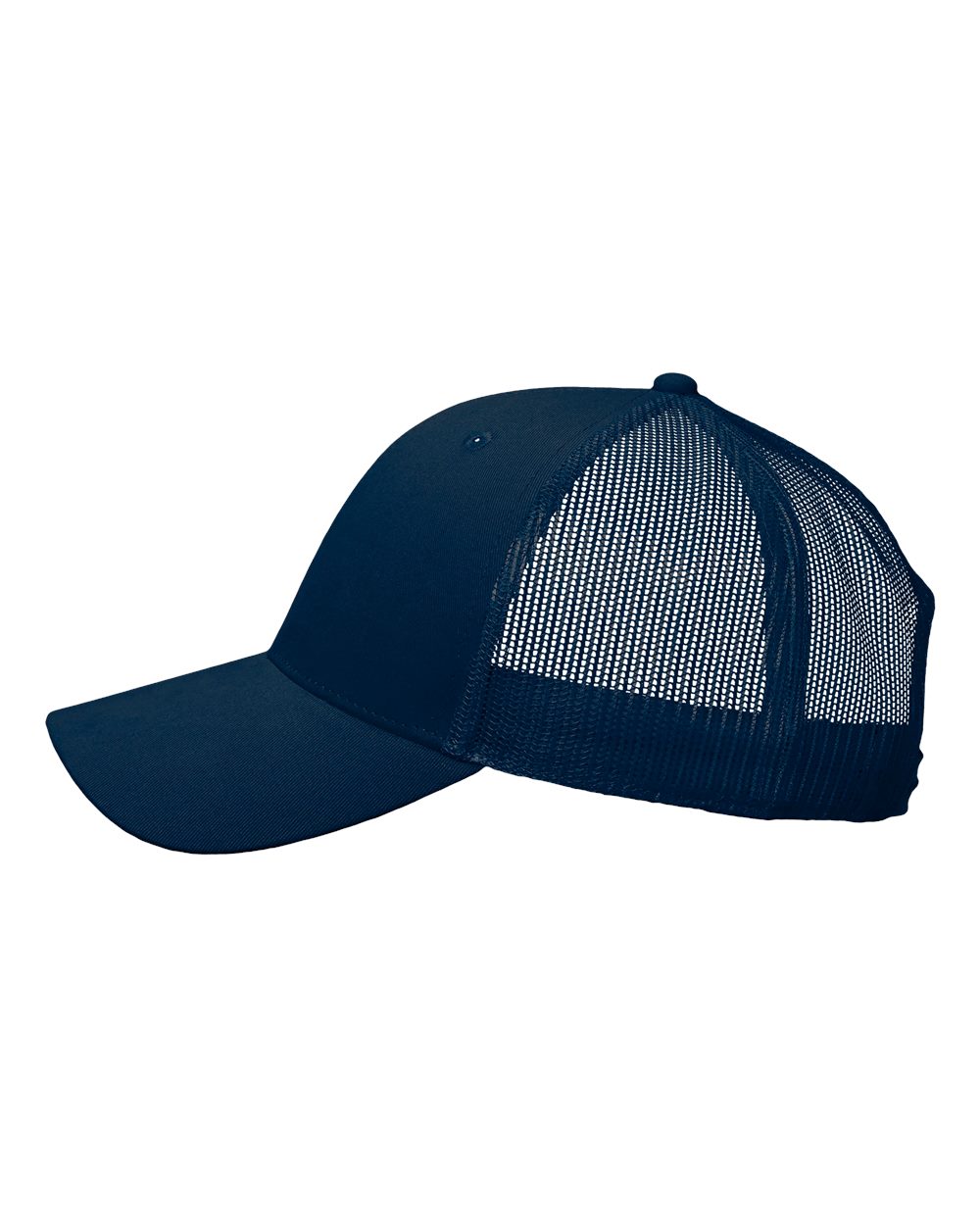 Left View of Navy/ USA Mesh USA Flag Mesh Cap - AM350M