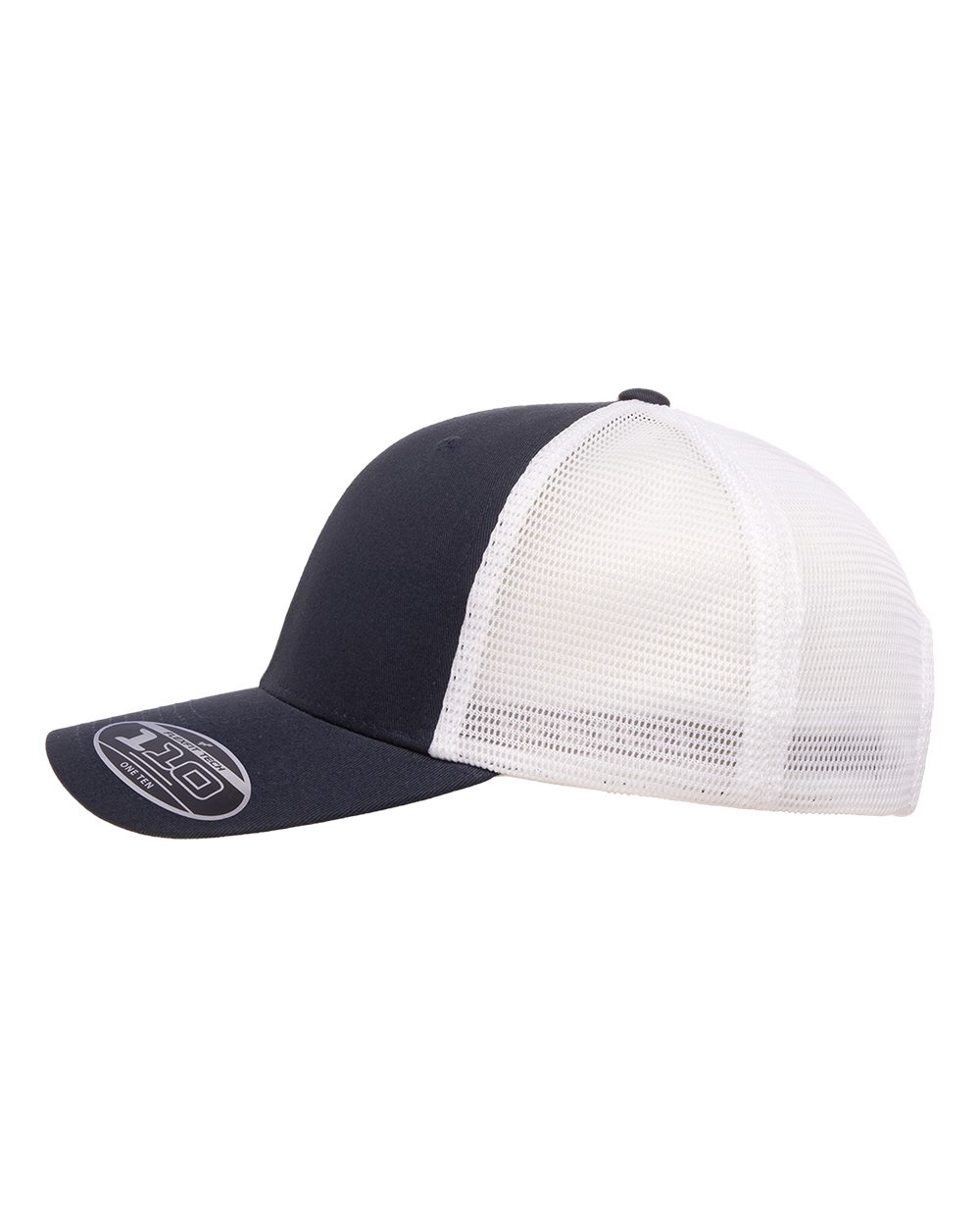 Left View of Navy/ White 110® Mesh-Back Cap - 110M