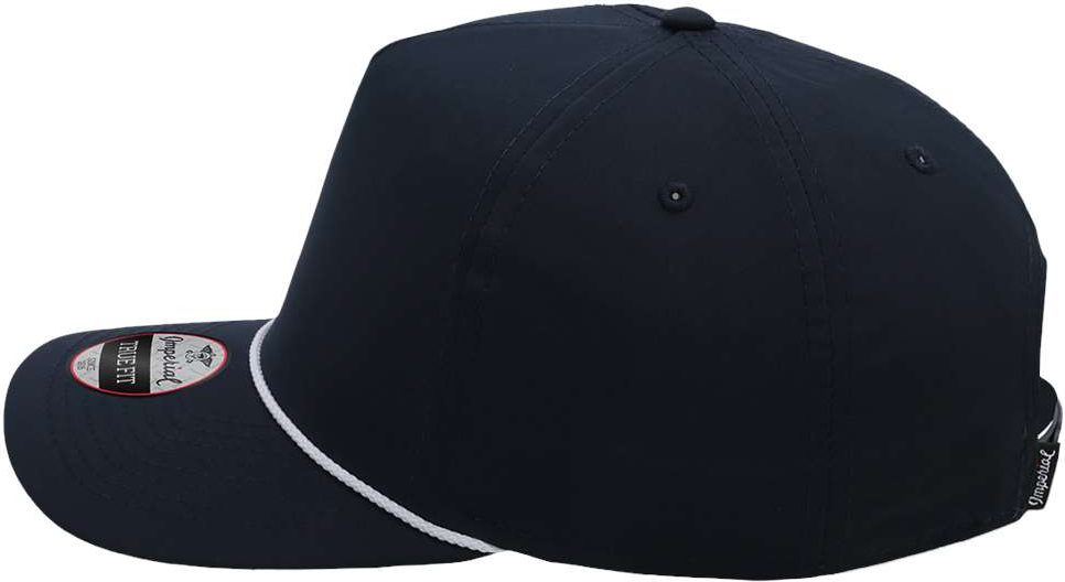 Left View of Navy/ White The Wrightson Cap - 5054