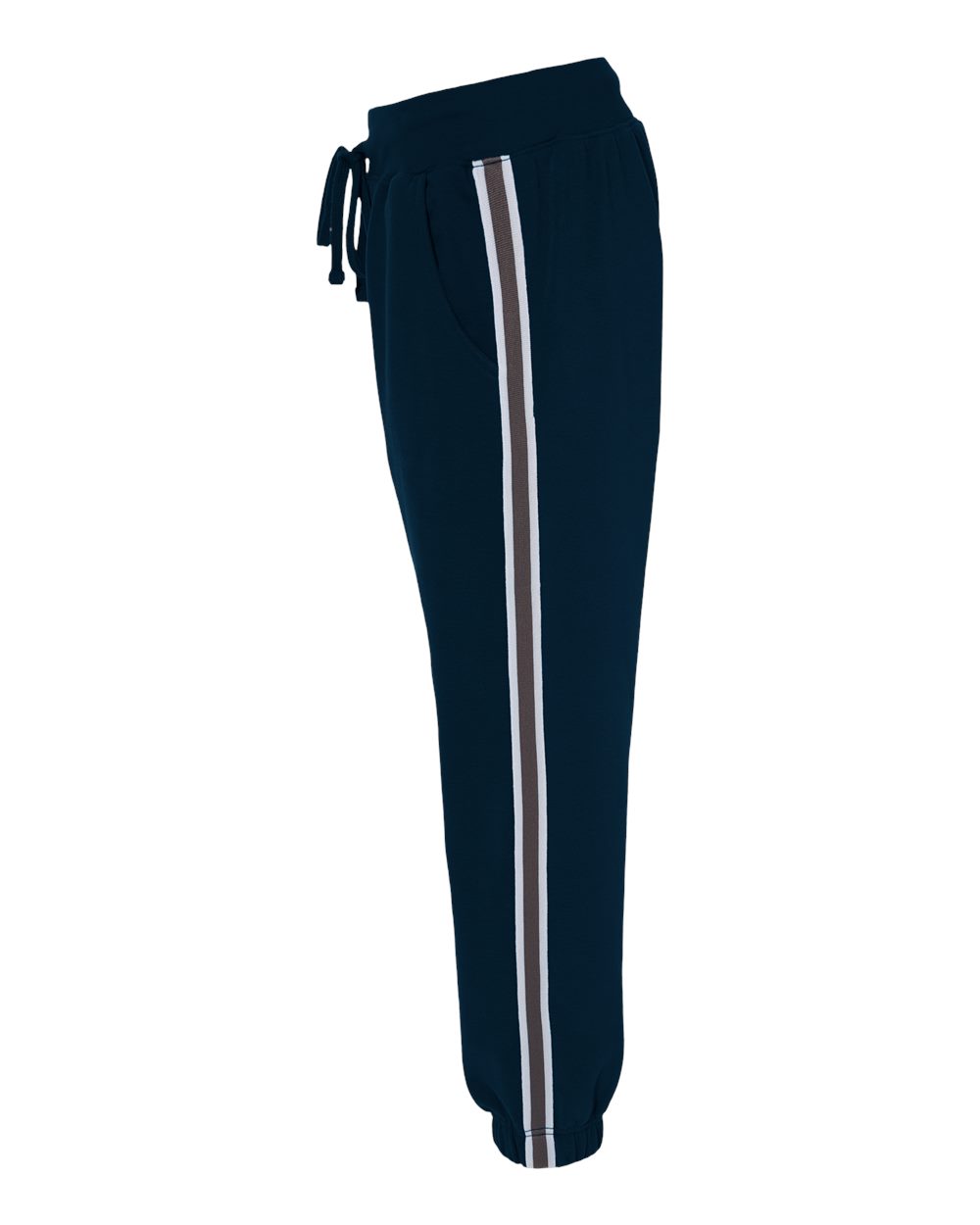 Left View of Navy Women's Rival Fleece Joggers - 8643