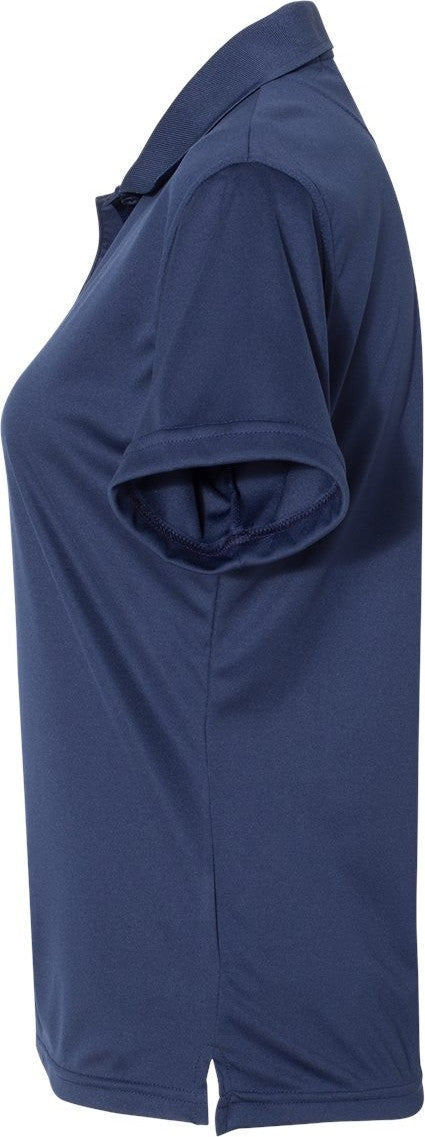 Left View of Navy Women's Value Polyester Polo - 5100