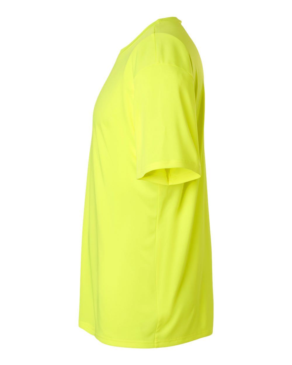 Left View of Neon Yellow Pro-Lock Performance T-Shirt - 48000