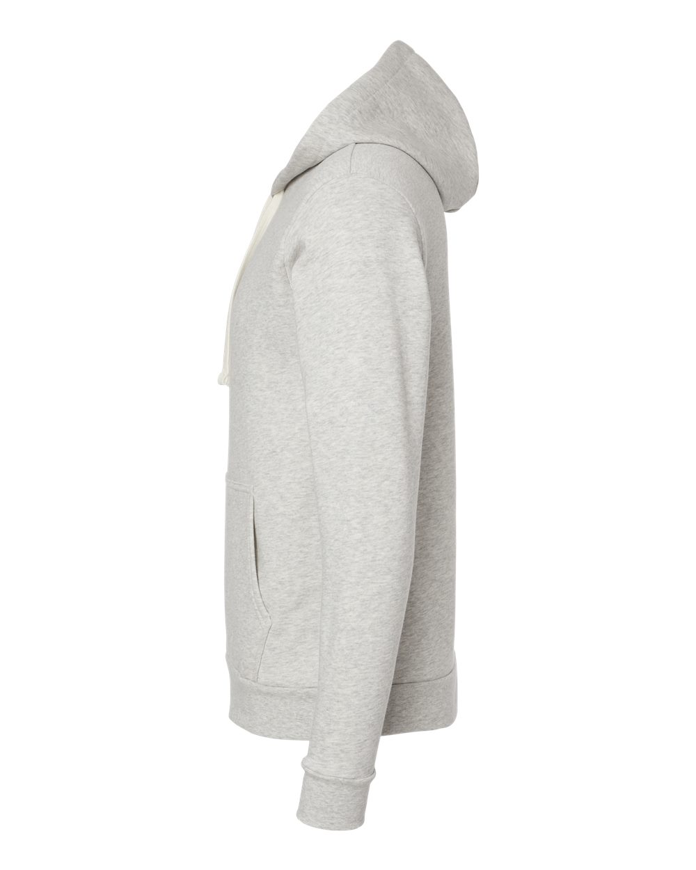 Left View of Oatmeal Malibu Hoodie - 9302