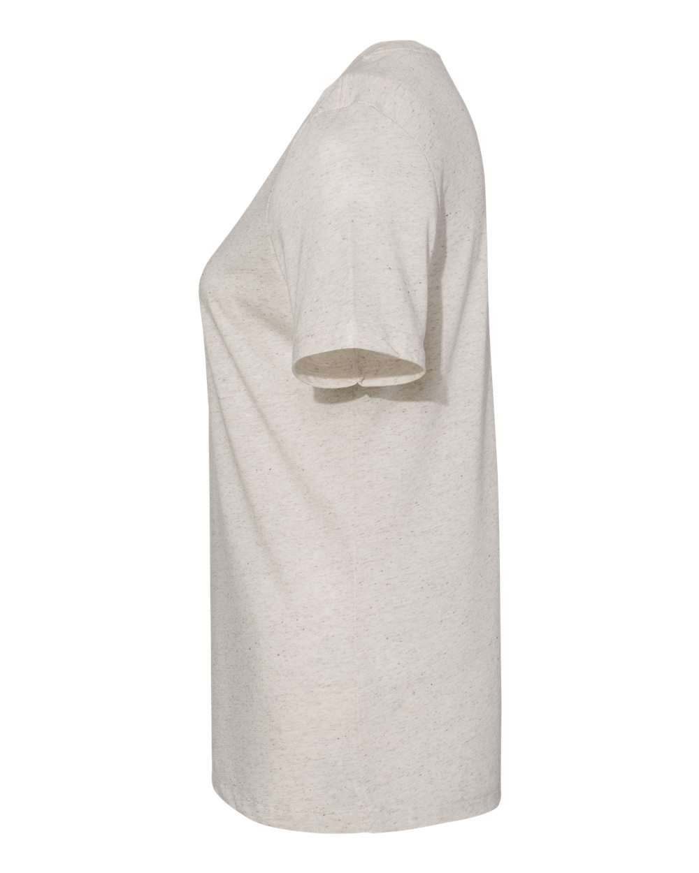 Left View of Oatmeal Triblend Women’s Relaxed Fit Triblend Tee - 6413