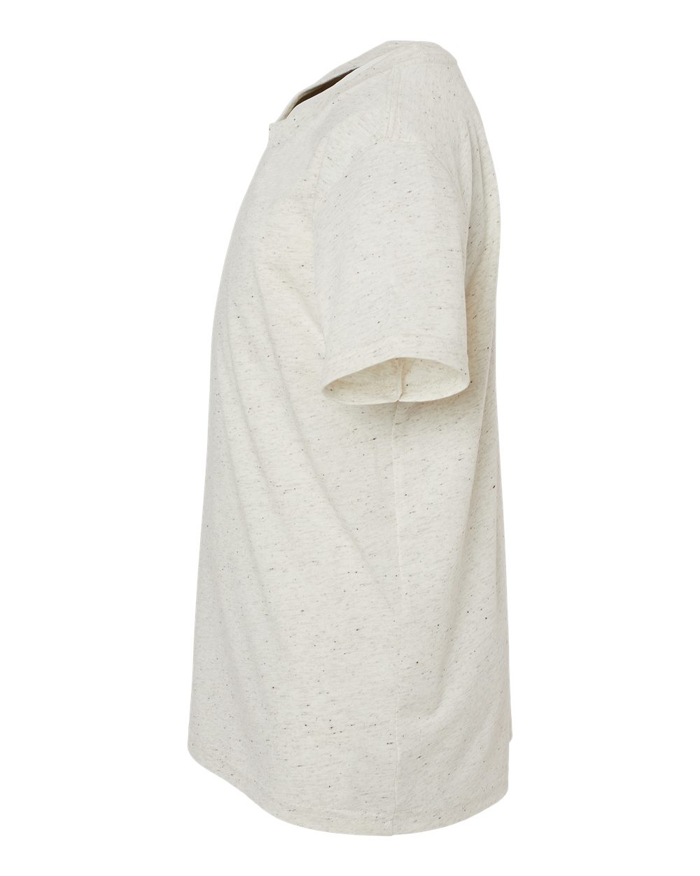 Left View of Oatmeal Triblend Youth Triblend Tee - 3413Y