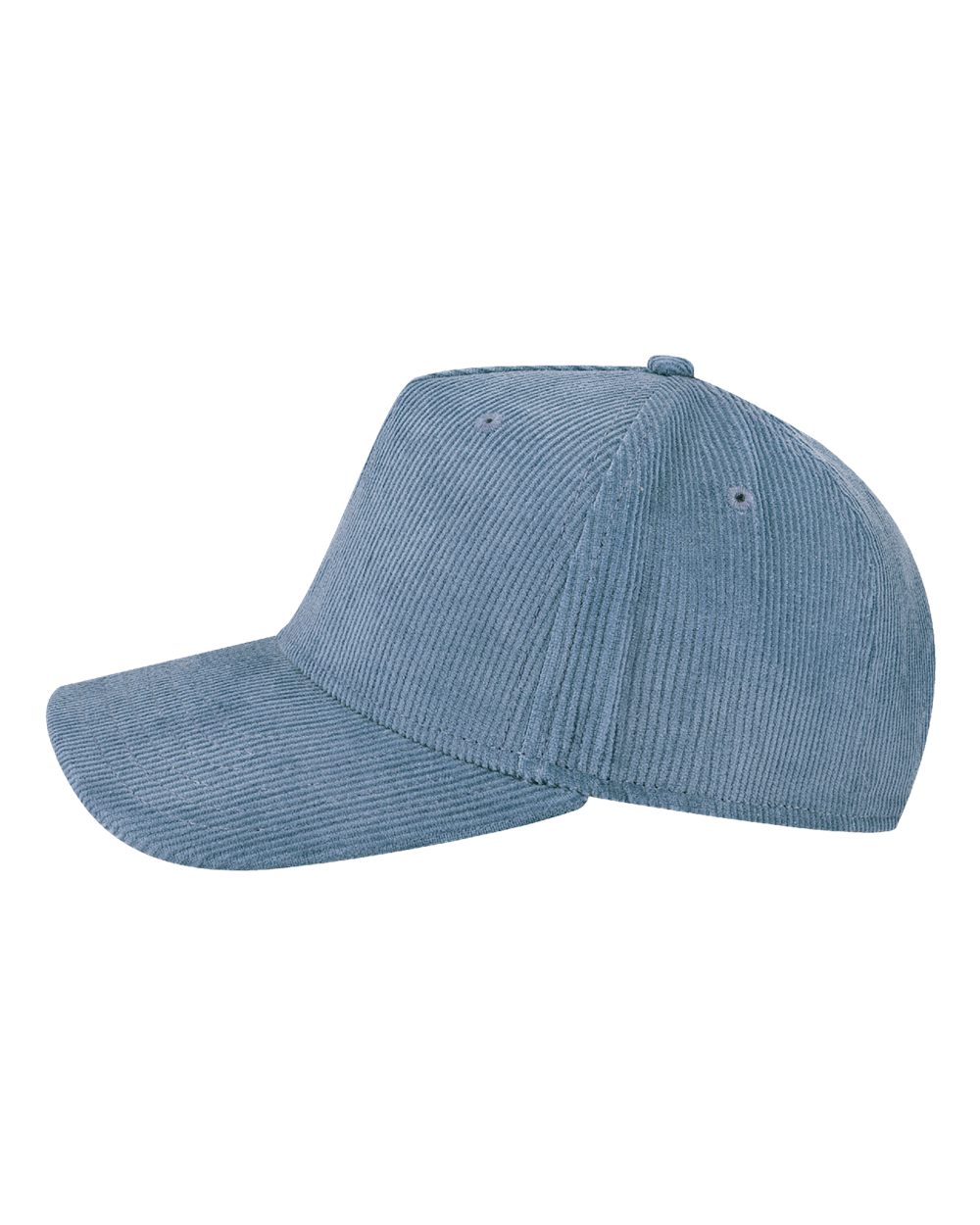 Left View of Ocean Corduroy Five-Panel Trucker Cap - ROADIE