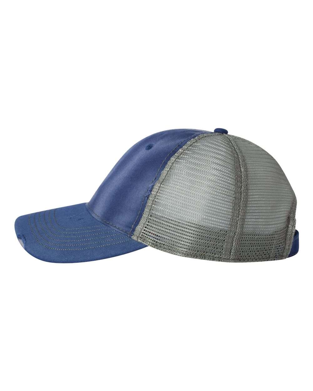 Left View of Ocean/ Sage Bounty Dirty-Washed Mesh-Back Cap - 3150
