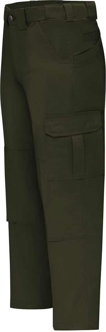 Left View of OD Green - 37 Unhemmed Tactical Pants - Extended Sizes - LP78EXT