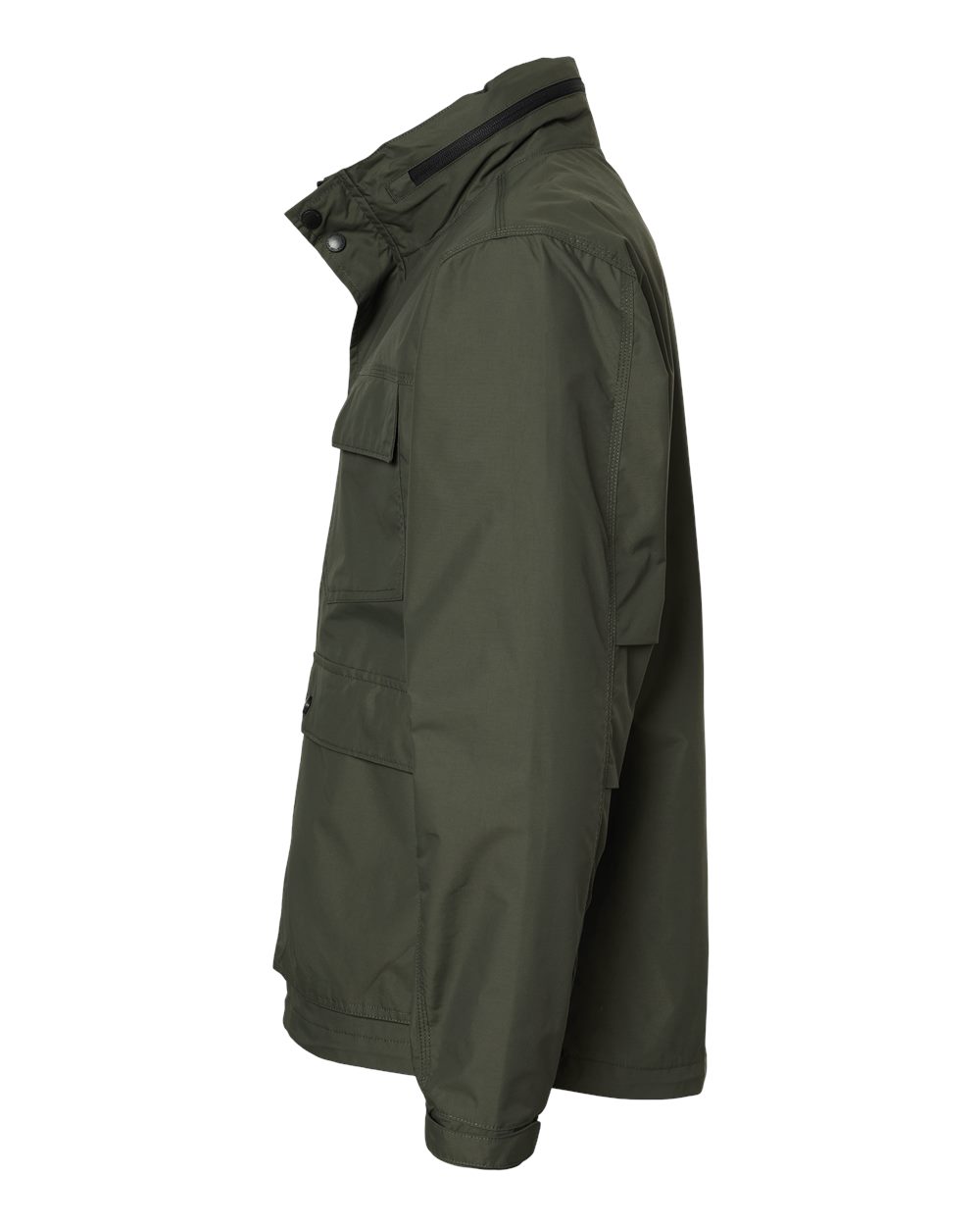 Left View of Olive Field Jacket - 5325