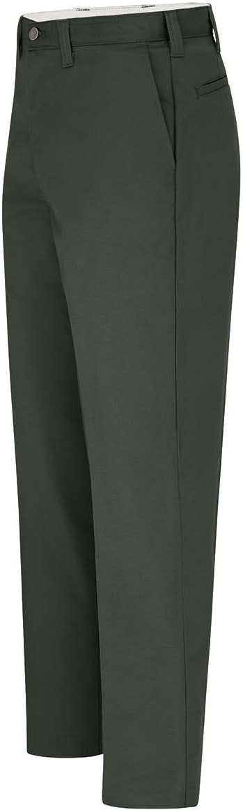 Left View of Olive Green - 39 Unhemmed Premium Industrial Multi-Use Pocket Pants - LP22