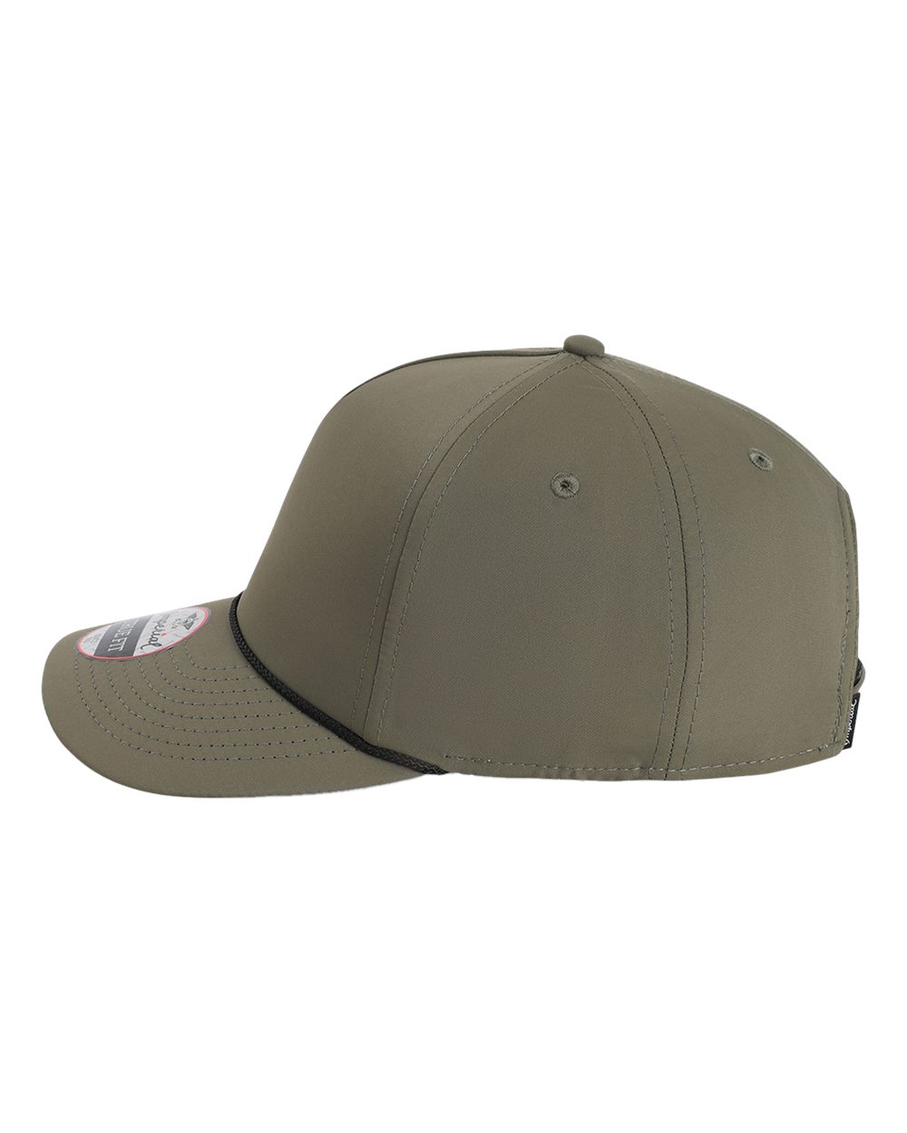Left View of Olive Green/ Black The Wrightson Cap - 5054