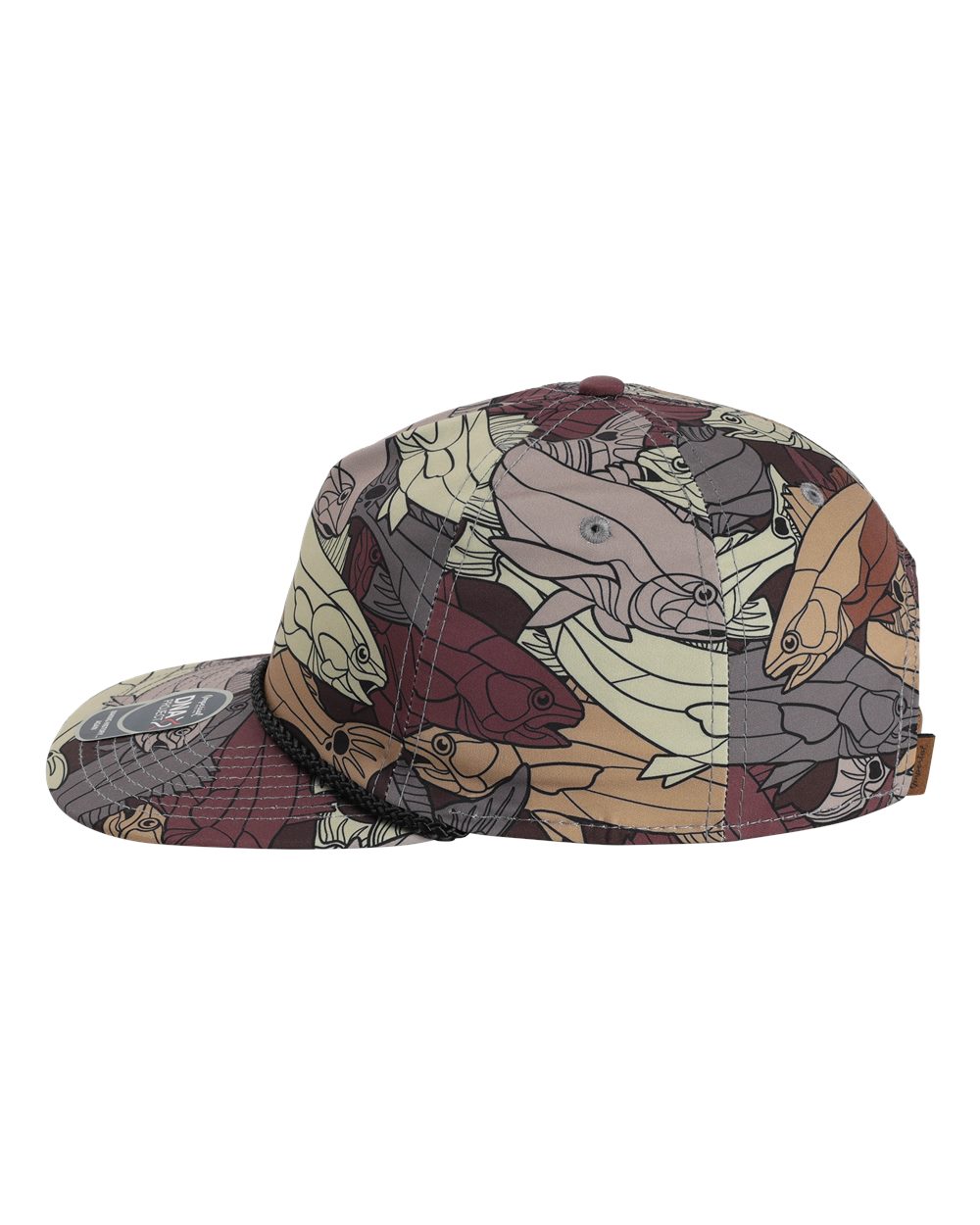 Left View of Olive Green/ Tan The Golden Hour Cap - DNA014