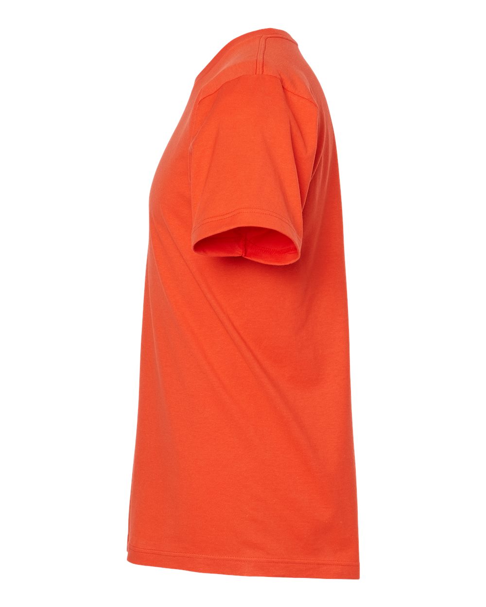 Left View of Orange Fine Jersey T-Shirt - 202