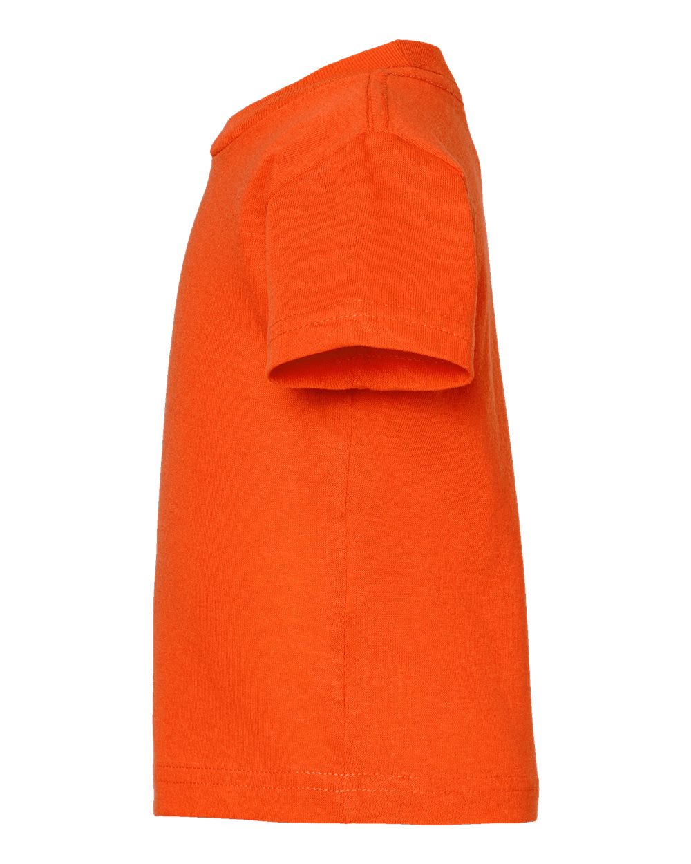 Left View of Orange Infant Cotton Jersey Tee - 3401