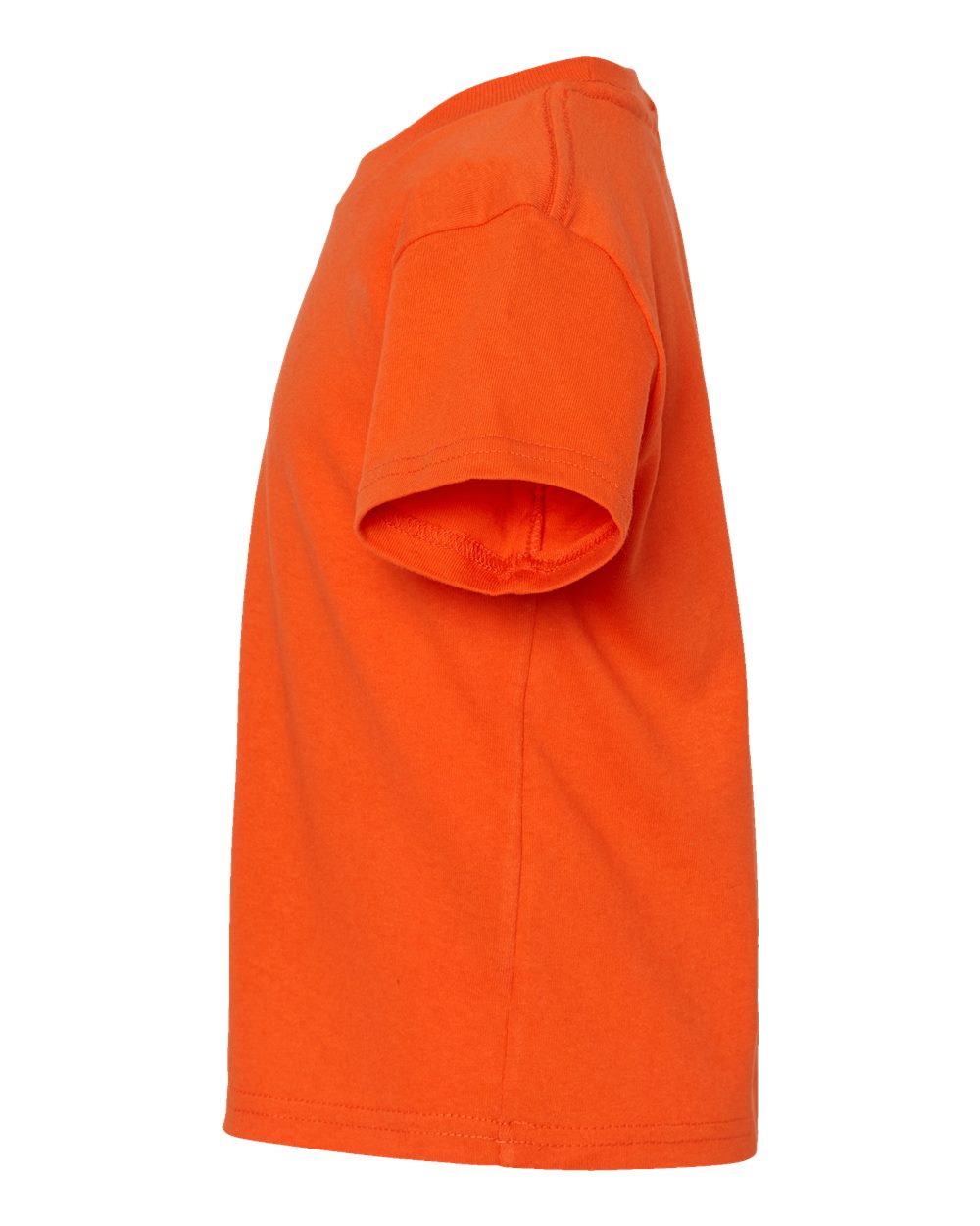 Left View of Orange Juvy Youth Short Sleeve T-Shirt - 3301J